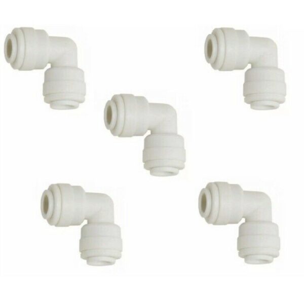 1/4" Push Fit Pipe Fitting Elbow Tube Connector Joiner Water Filter Fridge RO