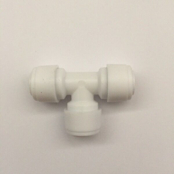 Water Filter Fitting Tee Quick Connect 3/8". Enviro Aqua