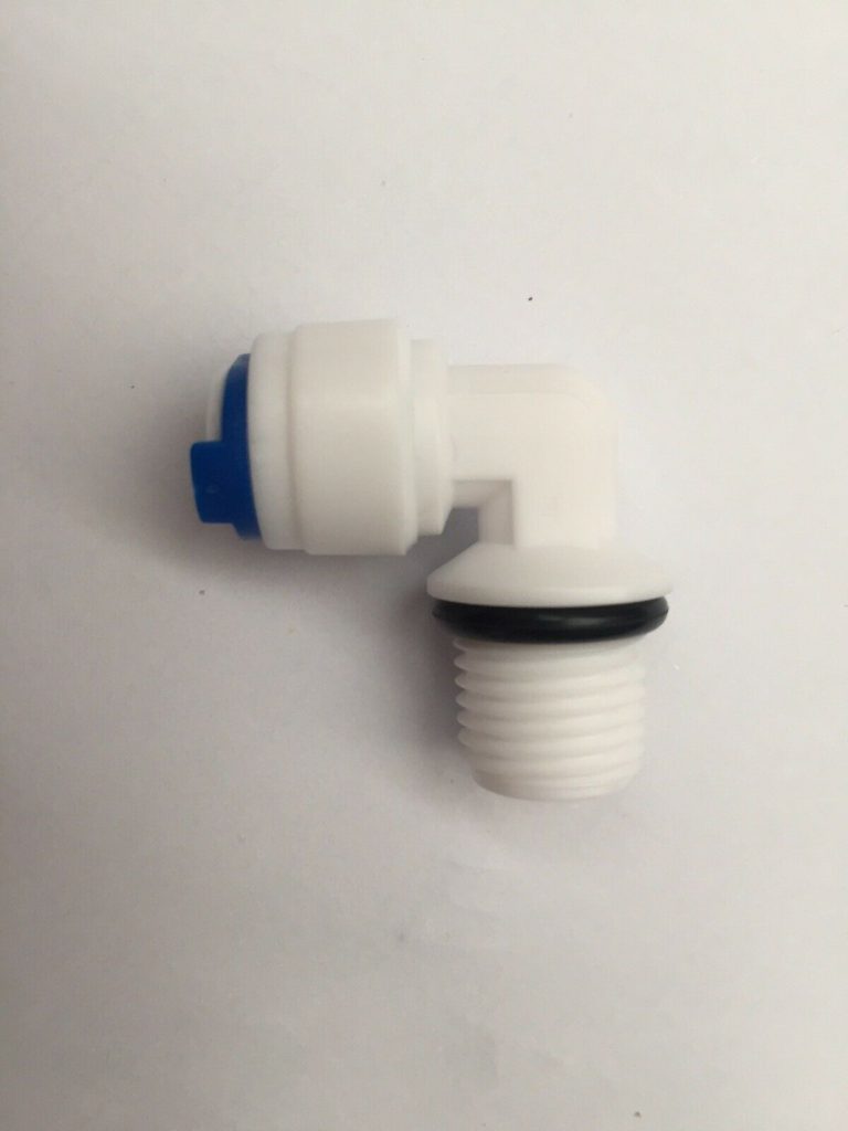 5 x Fridge Water Filter Fitting Threaded Elbow Quick Connect 6mm x 1/4