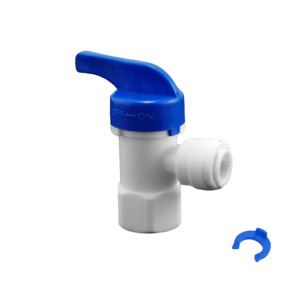Tank Ball Valve | Push Fit Quick Connect | 1/4"
