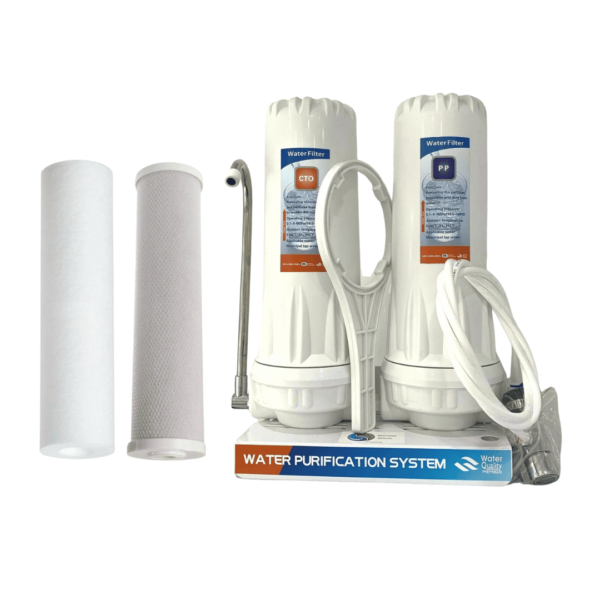 Bench Top Water Filter | Sediment, Carbon | 2 Stage