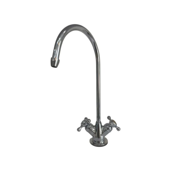 Double-Handle Reverse Osmosis Water Filter Tap – RO Kitchen Faucet in Chrome