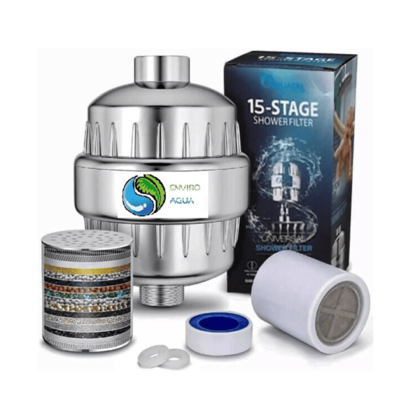 Shower Filter | 15 Stages | Includes Extra Cartridge