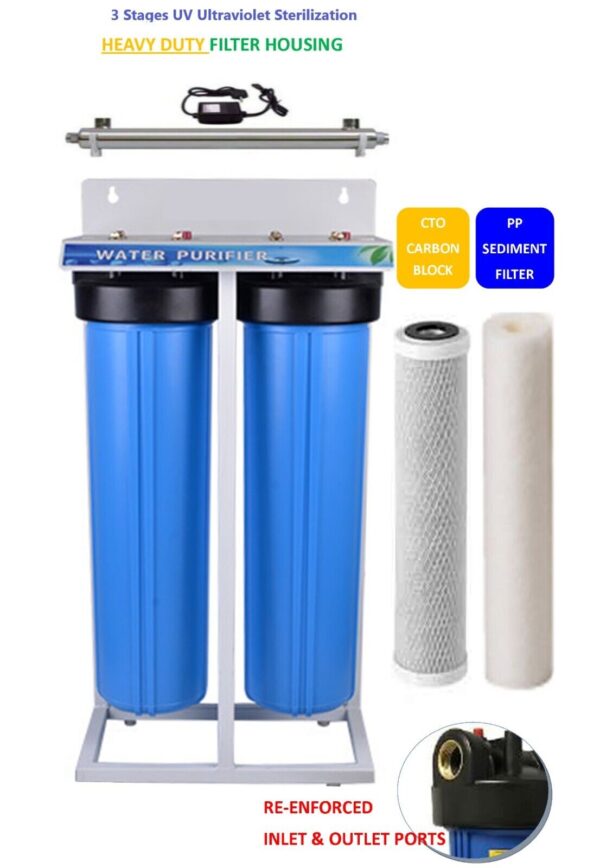 Big Blue Whole House Water Filter and UV Ultraviolet Sterilization