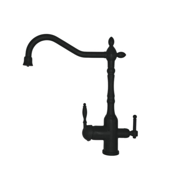 Luxurious 3 Way Tap for RO Water Filters - Kitchen Mixer in Black or Nickel